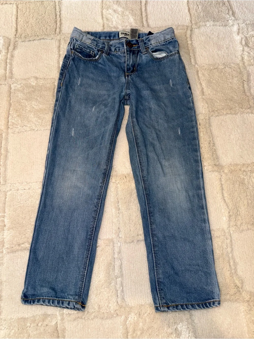 OshKosh B'gosh Boys Size 6 Light Blue Straight Jeans 100% Cotton